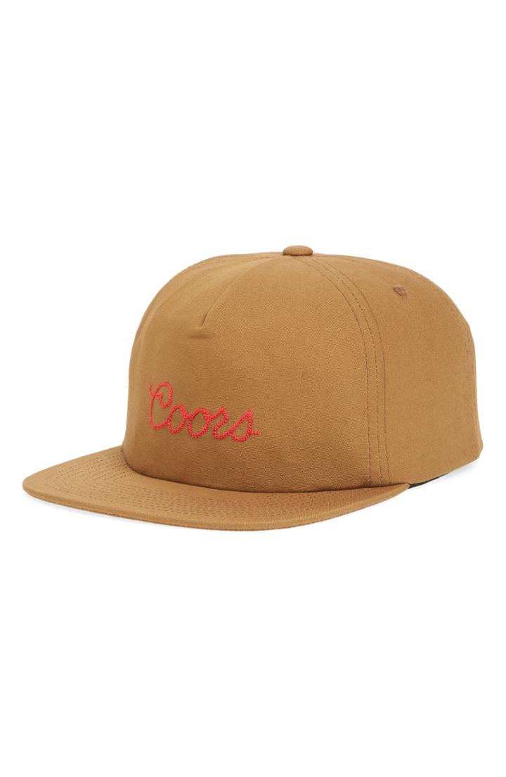 Men's Brixton Coors Roping Logo Cap - Brown