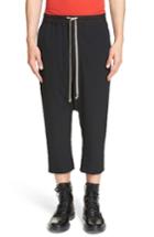 Men's Rick Owens Drop Crotch Crop Pants