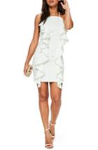 Women's Missguided Frill & Pearl Body-con Dress Us / 6 Uk - White