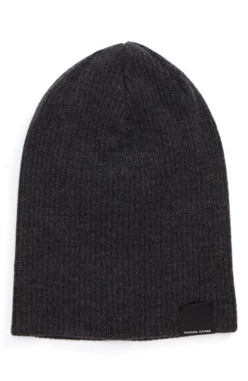 Men's Canada Goose Reversible Tech Beanie - Grey