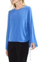 Women's Vince Camuto Drawstring Side Blouse, Size - Blue