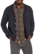 Men's Nifty Genius Regular Fit Elbow Patch Cardigan - Blue