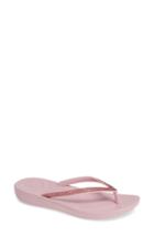 Women's Fitflop Iqushion(tm) Crystal Embellished Flip Flop M - Pink