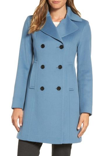 Women's Fleurette Double Breasted Loro Piana Wool Coat