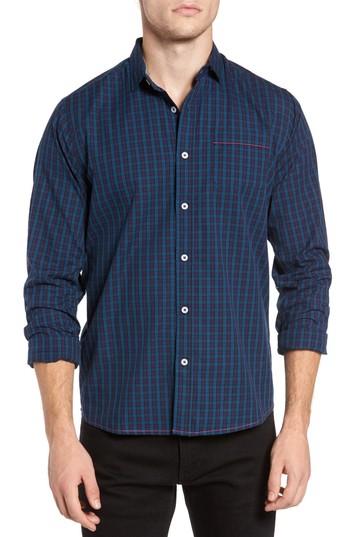Men's Descendant Of Thieves Green Tinto Plaid Sport Shirt, Size - Green