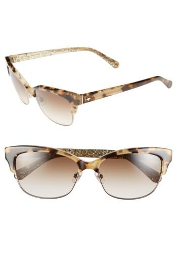 Women's Kate Spade New York Shira 55mm Retro Sunglasses -