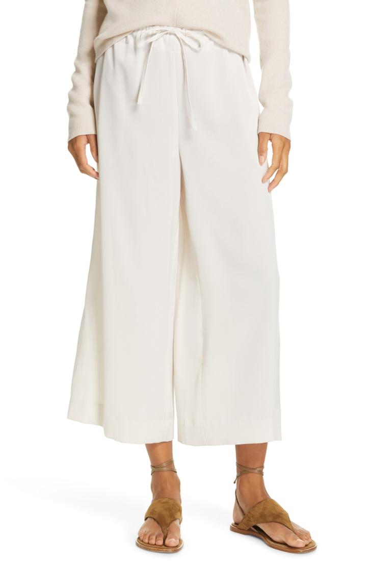 Women's Vince Satin Culottes - Ivory