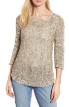 Women's Eileen Fisher Organic Cotton & Linen Tunic Sweater