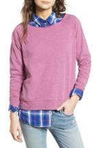 Women's Treasure & Bond Graphic Sweatshirt, Size - Purple
