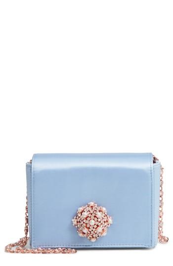 Ted Baker London Embellished Satin Evening Bag - Blue