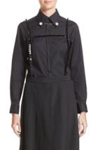 Women's Noir Kei Ninomiya Imitation Pearl Broadcloth Blouse