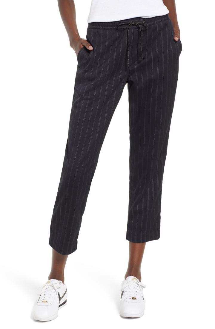 Women's Union Bay Pinstripe Crop Pants