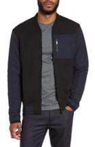 Men's Boss Skiles 06 Mixed Media Bomber Jacket - Black