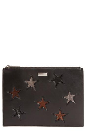 Stella Mccartney Falabella Star Inset Faux Leather Zip Pouch -