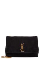 Saint Laurent Kate Reversible Leather Shoulder Bag - Black