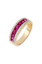 Women's Bony Levy Diamond & Ruby Band Ring (trunk Show Exclusive)