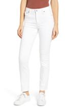 Women's Ag Mari High Waist Slim Straight Leg Jeans - White