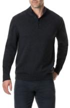 Men's Rodd & Gunn Kent Terrace Quarter Button Sweater, Size - Grey