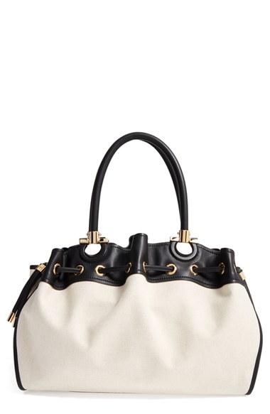 Salvatore Ferragamo Sonia - Large Canvas Tote -