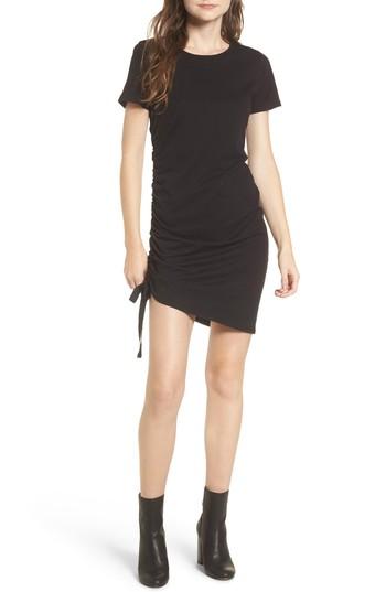Women's Bp. Side Cinch Cotton Dress - Black