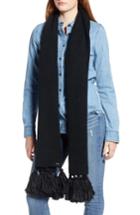 Women's Echo Maxi Tassel Muffler, Size - Black
