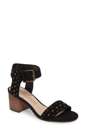 Women's Sole Society Beverly Sandal M - Black