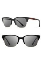 Men's Shwood 'newport' 52mm Polarized Sunglasses - Black