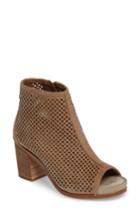 Women's Hush Puppies Reyna Mariska Perforated Bootie Sandal .5 M - Brown