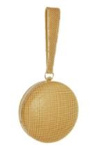 Whiting & Davis Canteen Mesh Ball Minaudiere - Metallic