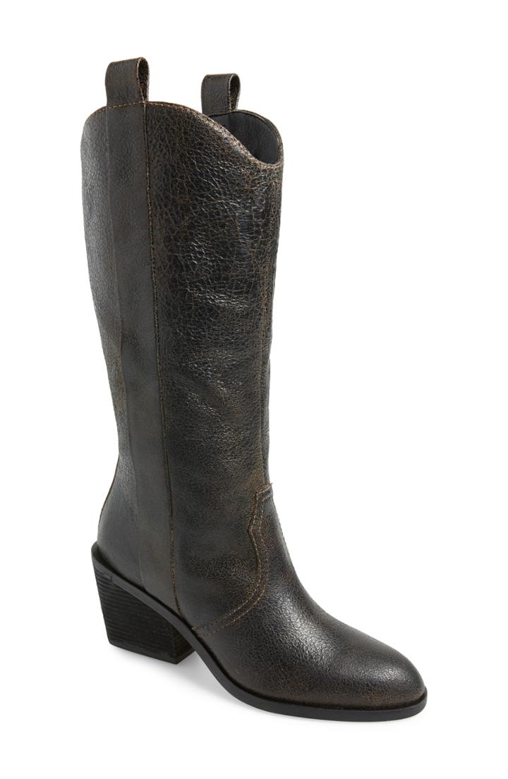 Women's Donald Pliner Riot Western Boot .5 M - Black