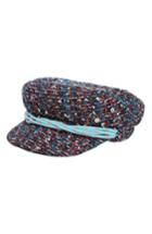 Women's Maison Michel New Abby Tweed Baker Boy Cap - Blue