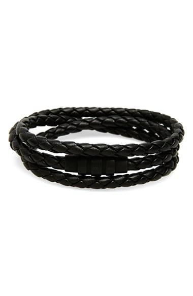 Men's Porsche Design 'grooves' Wrap Bracelet