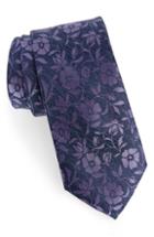 Men's Southern Tide Westport Floral Silk Tie, Size - Purple