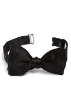 Men's Gitman Solid Silk Bow Tie, Size X-long - Black