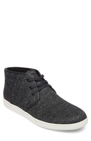 Men's Steve Madden Fowler Knit Mid Top Sneaker M - Black