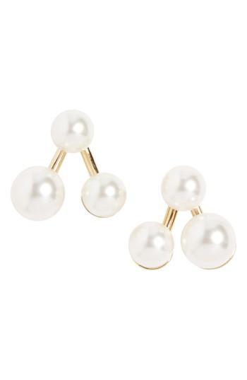 Women's St. John Collection Imitation Pearl Drop Earrings