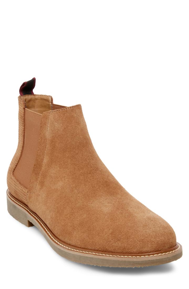 Men's Steve Madden Highlyte Textured Chelsea Boot .5 M - Brown