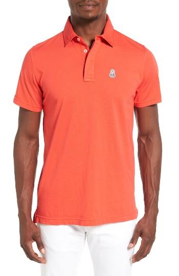Men's Psycho Bunny Fit Polo, Size 3(xs) - Red
