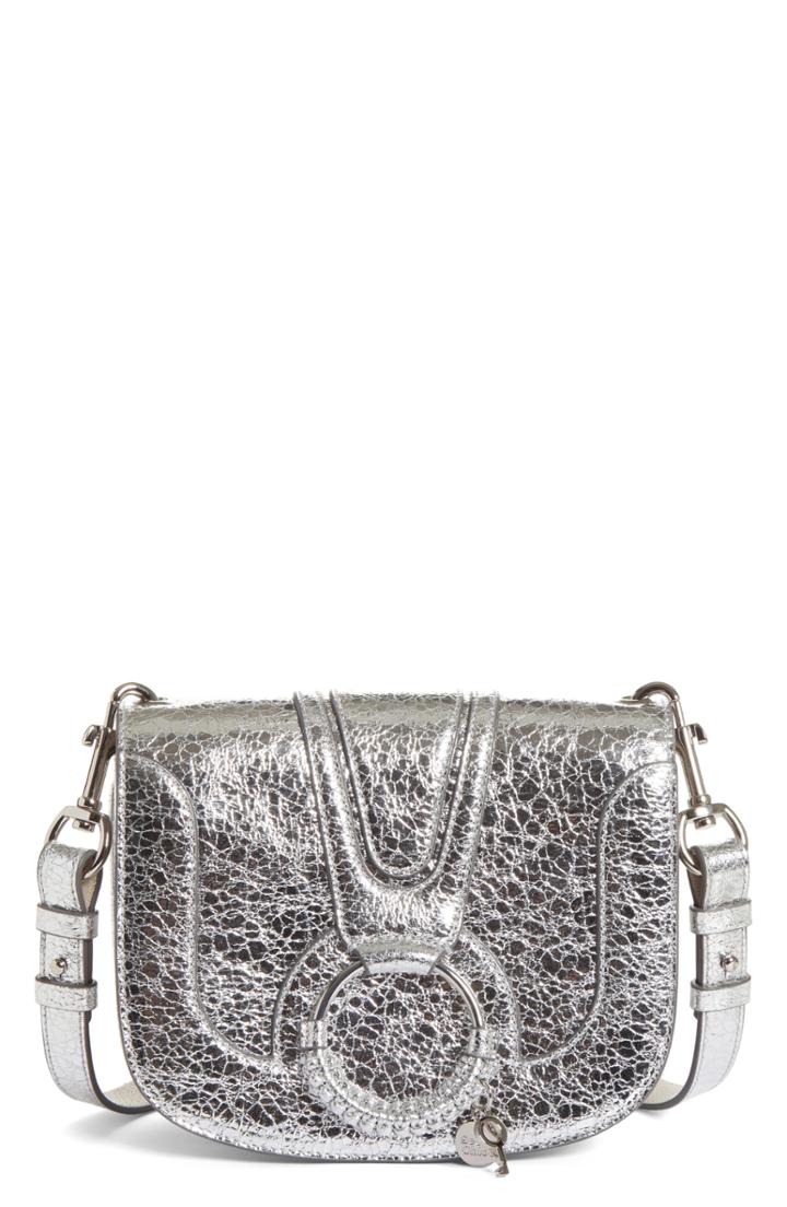 See By Chloe Hana Small Metallic Leather Crossbody Bag - Metallic