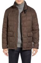 Men's Cole Haan Box Quilted Jacket, Size - Brown