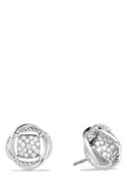 Women's David Yurman 'infinity' Pave Diamond Stud Earrings