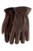 Men's Red Wing Buckskin Leather Gloves - Brown