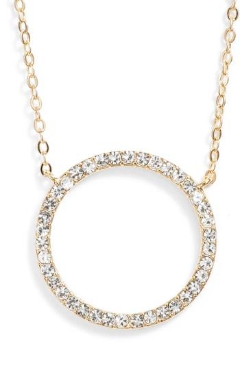 Women's Nordstrom Pave Open Circle Pendant Necklace