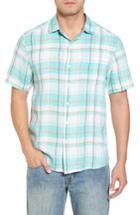 Men's Tommy Bahama Lauderdale Fit Sport Shirt, Size Small - Blue