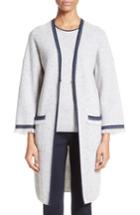 Women's St. John Collection Cashmere Cardigan, Size - Grey