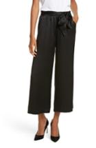 Women's Frame Tie Waist Crop Silk Pants