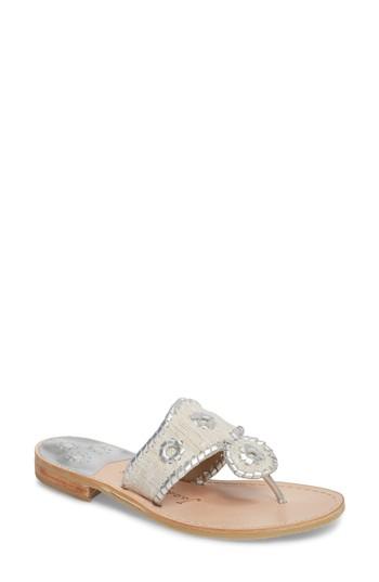 Women's Jack Rogers Isla Thong Sandal M - White