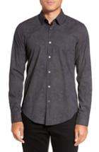 Men's Boss Hugo Boss Ronni Print Trim Fit Sport Shirt - Blue
