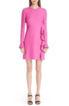 Women's Valentino Ruffle Crepe Dress - Pink