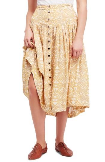 Women's Free People Lovers Dream Midi Skirt - Ivory